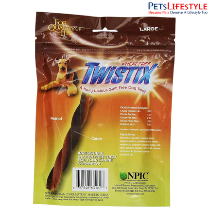 Twistix Peanut & Carob Dental Dog Treats – Twisted Dental Chews for Fresh Breath, Clean Teeth & Healthy Gums
