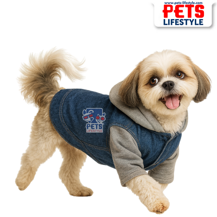 PᴇᴛsLɪғᴇsᴛʏʟᴇ Denim Elite Jacket for Small Breeds