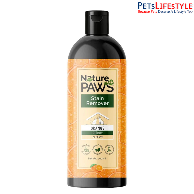 NaturePAWS Pet Stain Remover Safe for Pets, Kids & Multi-Surface Use (200 ml)