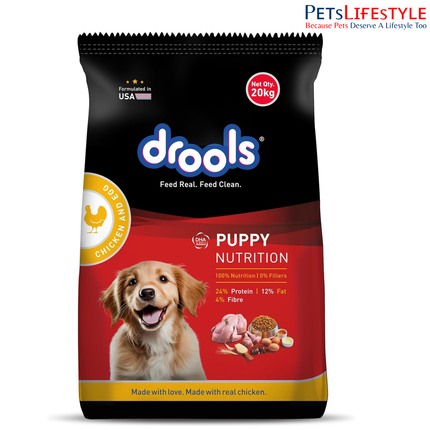 Drools Daily Nutrition Chicken and Egg Puppy Dog Dry Food