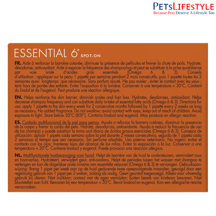 Savavet Dermoscent Essential 6 Spot-On for 10 to 20kg Skin & Coat Care Care for Dogs, Cats & Small Mammals