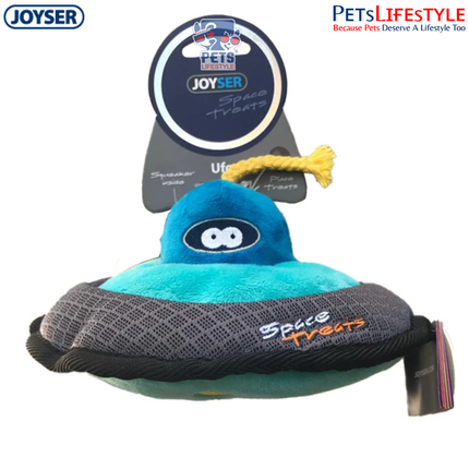JOYSER Space Treats UFO Interactive Dog Toy with Treat Pocket