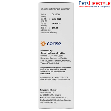 Corise Felicalm-G Gabapentin 25mg/ml Syrup 30ml for Cats