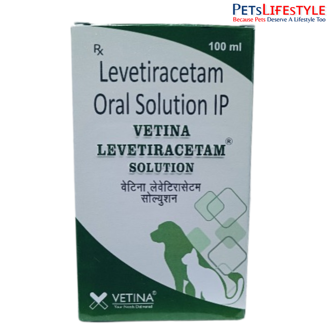 Vetina Levetiracetam Oral Suspension 100 mg/ml for Dogs and Cats 100 ml