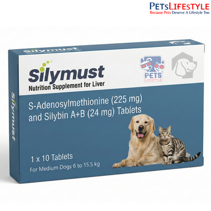Silymust Liver Support Tablets for Medium Dogs (6–15.5 kg)