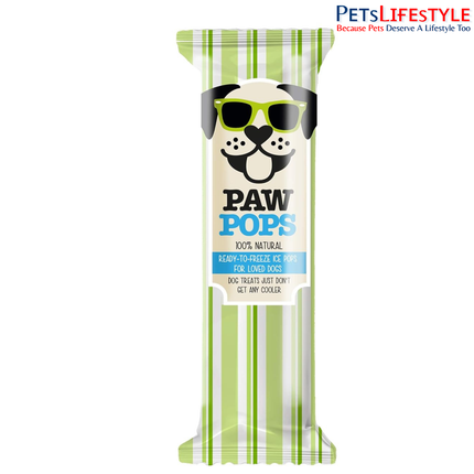 Woof & Brew Paw Pops Ready-to-Freeze Ice Pops for Dogs – Blueberry Flavour (6 Pack)