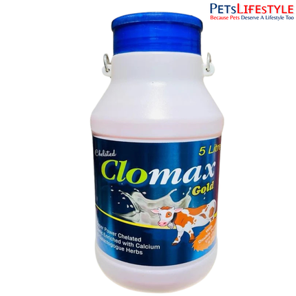 Clomax Gold Liquid | Chelated Calcium Liquid for Livestock
