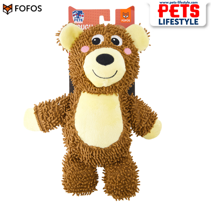 FOFOS Tough Dog Toy Bear Squeaker Moderate Chewer Dog Toy