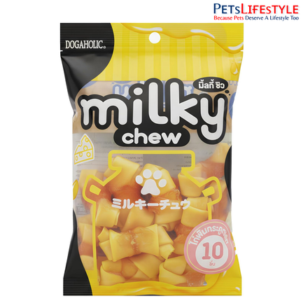 Dogaholic Milky Chew Cheese & Chicken Bone - 10 Pcs - 150 g