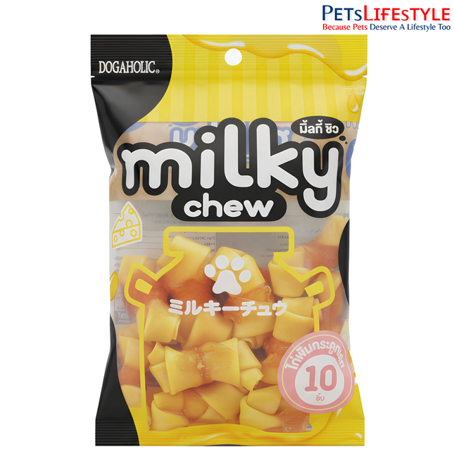 Dogaholic Milky Chew Cheese & Chicken Bone - 10 Pcs - 150 g