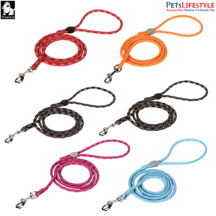 Truelove Basic Dog Rope Leash – Hands-Free Rope Leash for Small & Medium Breeds