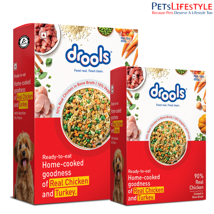 Drools Tetra Pack Real Chicken Turkey Wet Dog Food