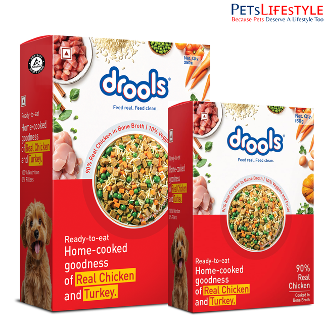 Drools Tetra Pack Real Chicken Turkey Wet Dog Food