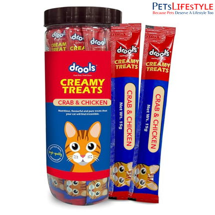 Drools Creamy Treats Crab & Chicken (25 pcs)