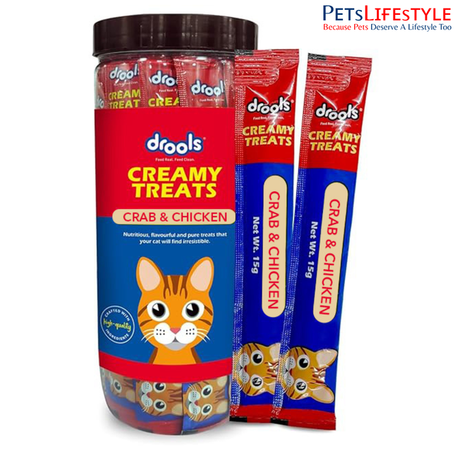 Drools Creamy Treats Crab & Chicken (25 pcs)