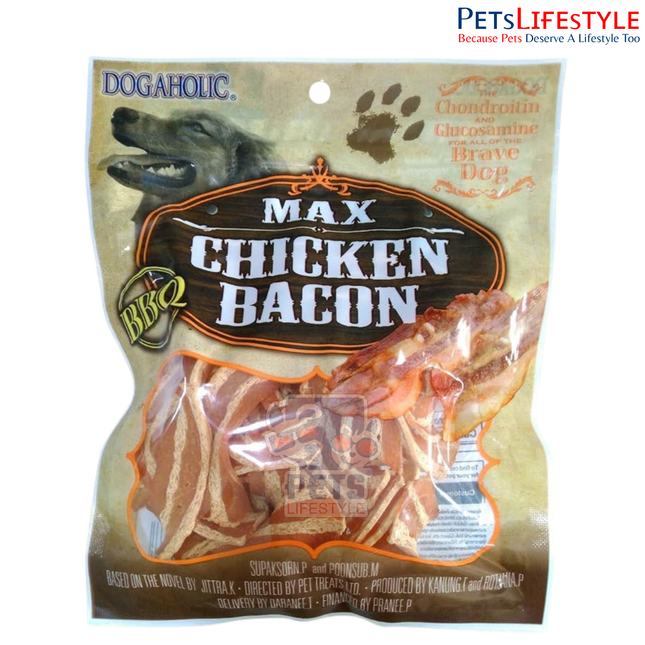 Dogaholic Chicken Bacon Max BBQ Strips 130g