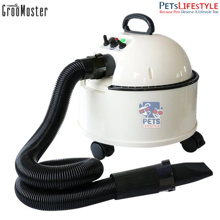 Groo Master E22-2300 Hair Dryer on Wheels for Pets – Dual Motor Professional Grooming Dryer