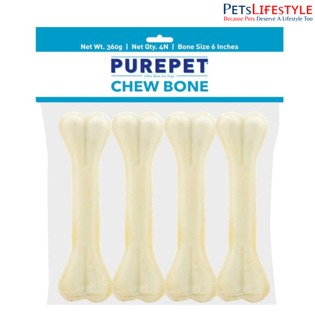 Purepet Chew Bone 6 Inch For Dogs