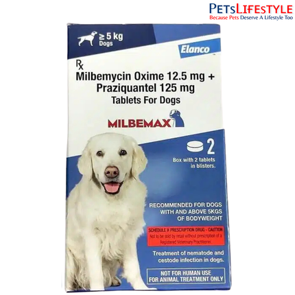 Elanco Milbemax Heartworm Dewormer for dogs