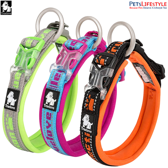 Truelove Reflective Padded Pet Collar for Safety and Comfort