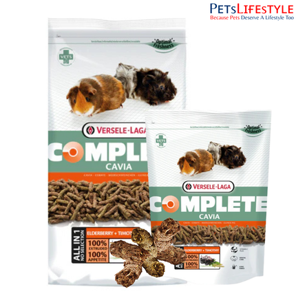 Versele-Laga Complete Cavia Guinea Pig Food – Fibre-Rich All-in-One Extrudates
