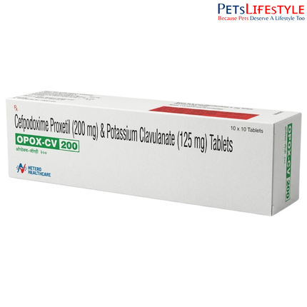 Opox-CV Cefpodoxime & Clavulanate Tablets for Dogs – Advanced Antibiotic for Resistant Infections | Azista Vet