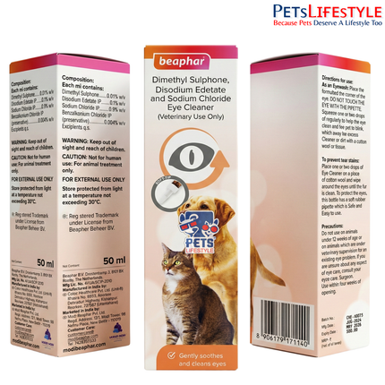 Beaphar Tear Stain Remover for Dogs & Cats 50 ml