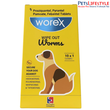 Scientific Remedies Worex Dewormer Tablets for Dogs
