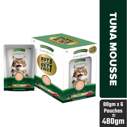 Signature Tuna Mousse Cat 80g (5+1 Pack)