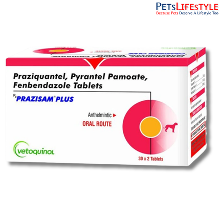 Vetoquinol Prazisam Plus Deworming Tablets 2X1