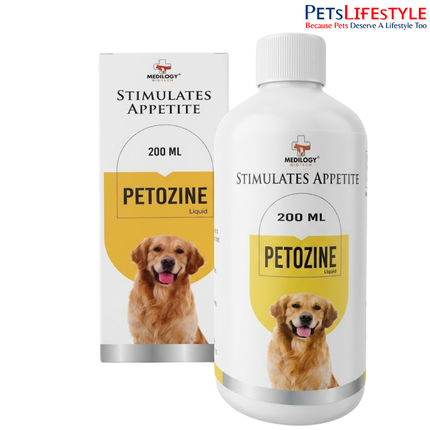 Medilogy Biotech Stimulates Appetite Petozine Liquid 200 ml
