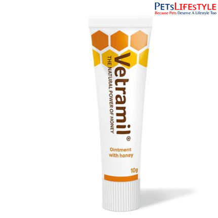 Vetramil Ointment Honey-Based Wound Healing & Skin Repair Ointment for Dogs, Cats & Companion Animals