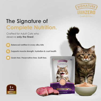 Signature Ocean Fish Mousse Cat 80g (5+1 Pack)