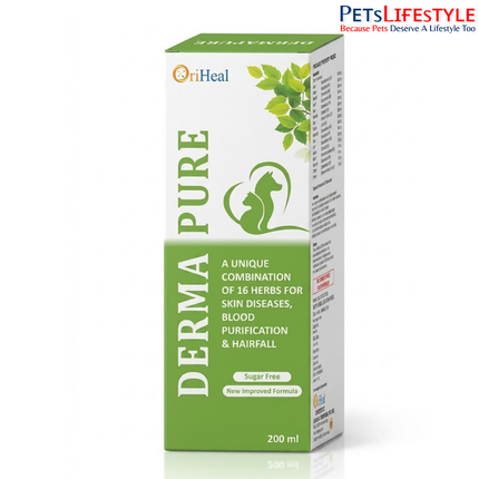 OriHeal Lifesciences Derma Pure For Pets - 200ml