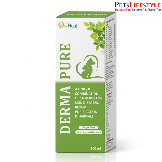 OriHeal Lifesciences Derma Pure For Pets - 200ml