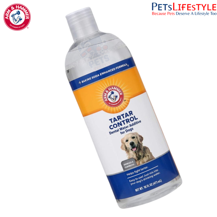 Arm & Hammer Adult Dog Dental Rinse – Tartar Control & Bad Breath Treatment, 16 Ounce 473 ml