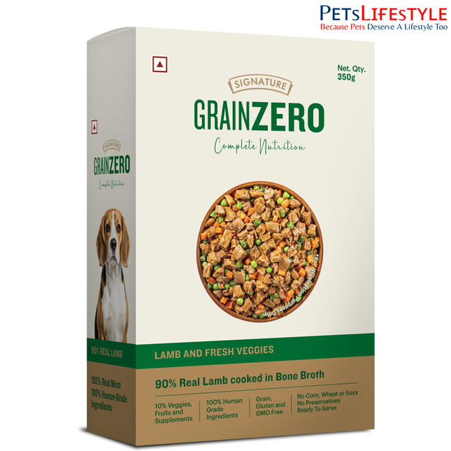 Grain Zero Lamb & Fresh Veggies Grain-Free Fresh Dog Food 350g