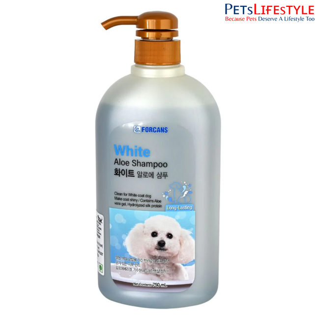 Forcans White Coat Aloe Shampoo 750 ml