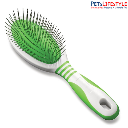 Andis Pin Brush for Medium & Long Hair Dogs – Medium & Large
