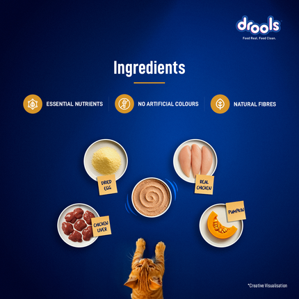 Drools Chicken Mousse Kitten 80g (5+1 Pack)