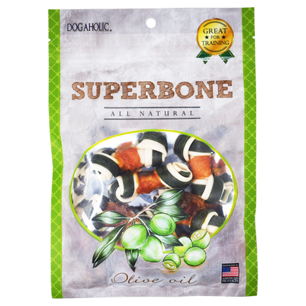 Superbone Knotted Bone for Dogs Olive Oil-170g