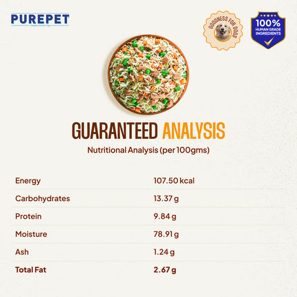 PurePet Chicken Biryani Fresh Dog Food 300g