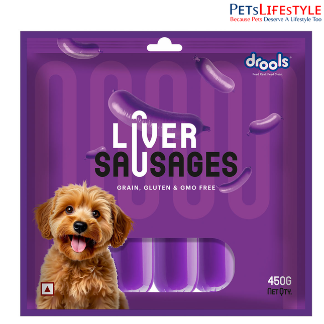 Drools Liver Sausages Dog Treat 450g
