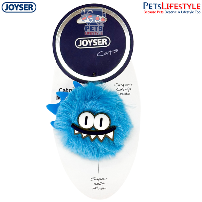 JOYSER Catnip Monster Plush Cat Toy – Blue