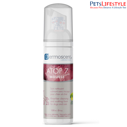 Dermoscent ATOP7 Mousse Rinse-Free Soothing Foam for Dogs & Cats (150 ml)