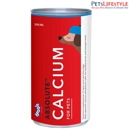Drools Absolute Calcium Syrup Dog Supplement (300ml)