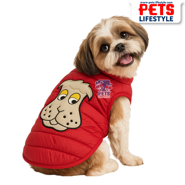 PᴇᴛsLɪғᴇsᴛʏʟᴇ RL Quilted Red Jacket for Pets – Canes Venatici Collection