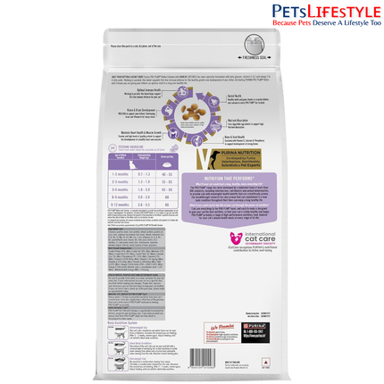Purina Pro Plan Kitten Dry Cat Food Chicken Formula – Advanced Nutrition for Growth, Brain & Immunity Support
