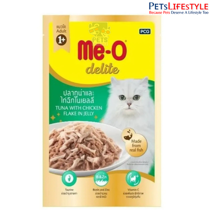 Me O Delite Tuna with Chicken Flake in Jelly Cat Wet Food