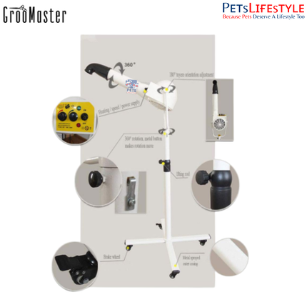 Groo Master TVS-2400 Vertical Hair Dryer – Flexible Drying with Precision and Mobility